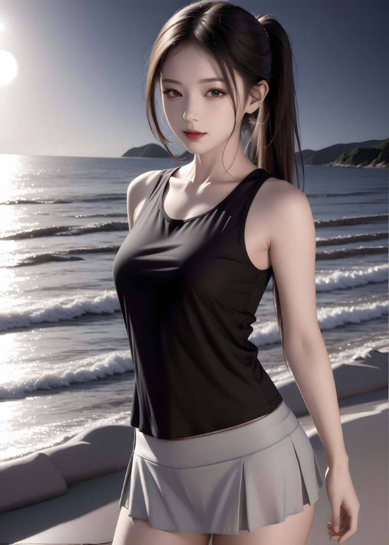 [AI绘画] 夏季海滩妹子4K [27P/45MB]