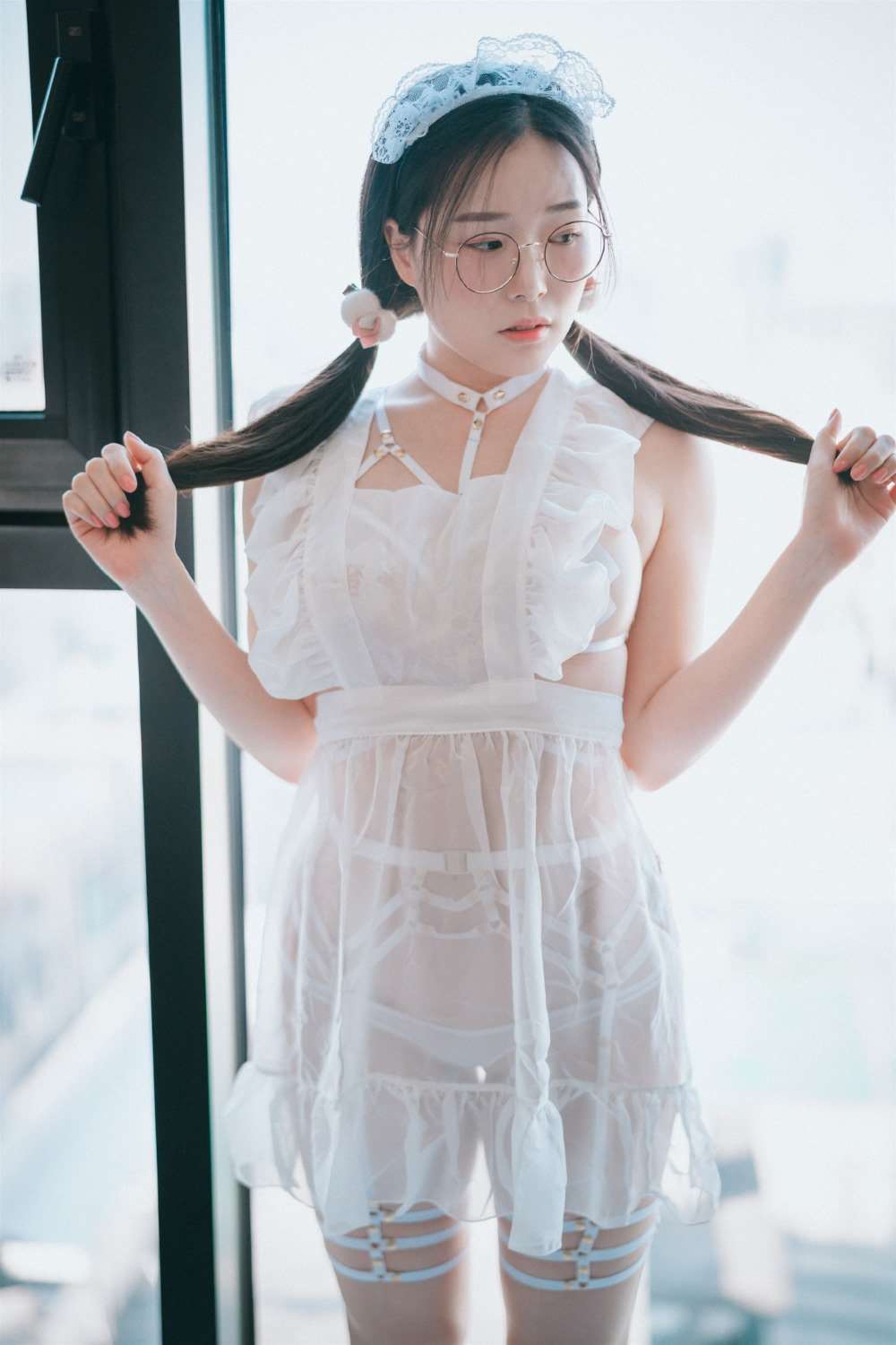 [DJAWA] NO.221 Pia – Sheer Chiffon Apron [66P/88MB]