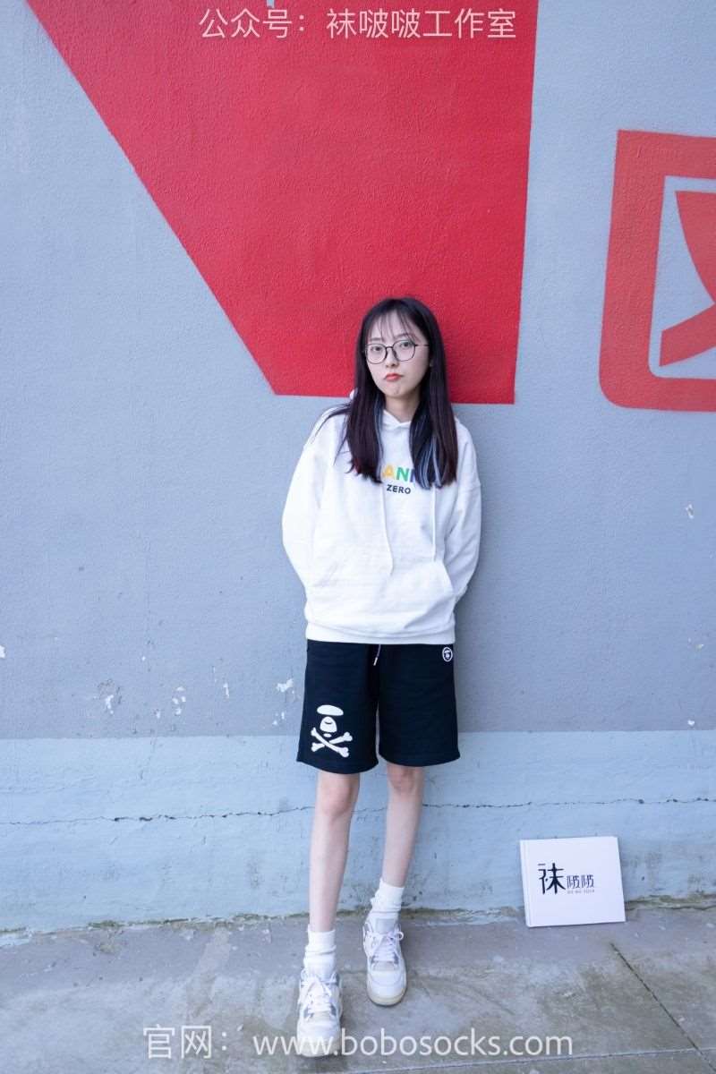 [BoBoSocks袜啵啵] NO.103 稚予-AJ篮球鞋 白棉袜 裸足 [134P/1V/2.51G]