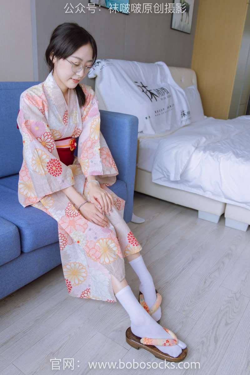 [BoBoSocks袜啵啵] No.137 稚予-木屐 分指白棉袜 裸足 和风浴衣 [170P/1V/6.04GB]