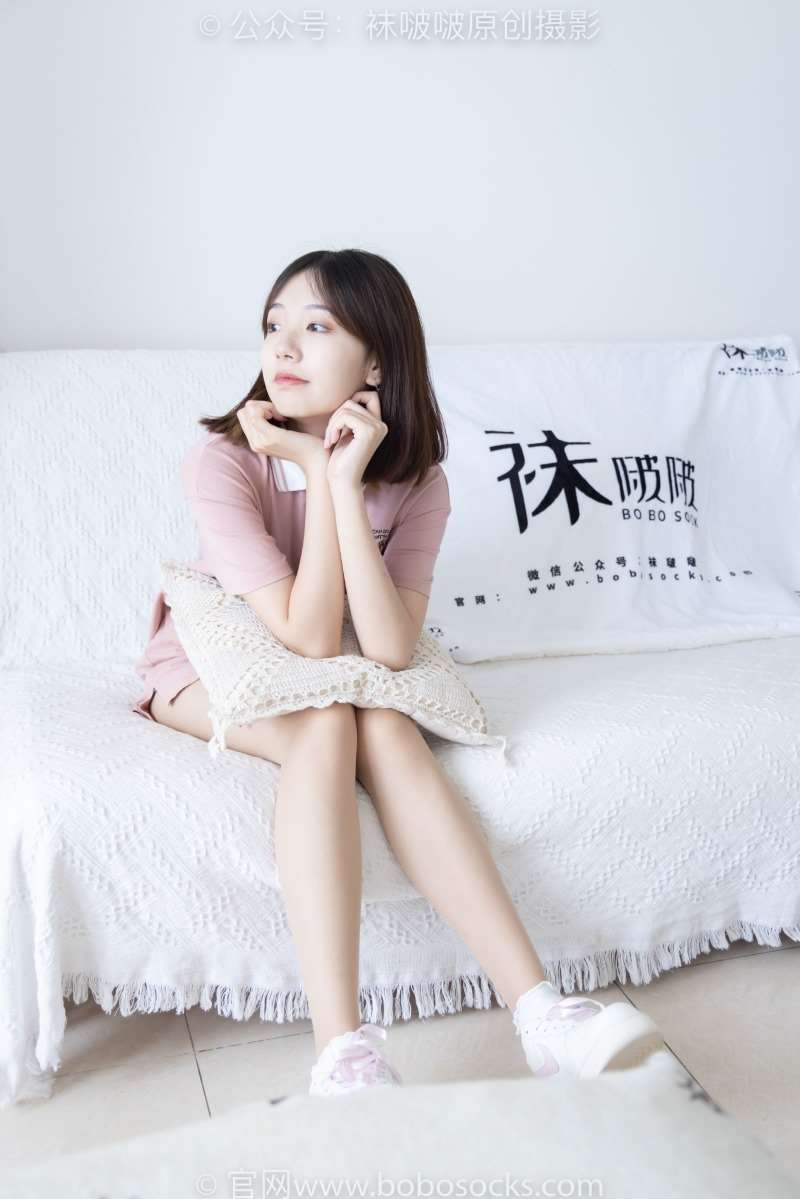 [BoBoSocks袜啵啵] NO.163 小甜豆-空军一号板鞋 白棉袜 肉丝 [135P/1V/5.93G]