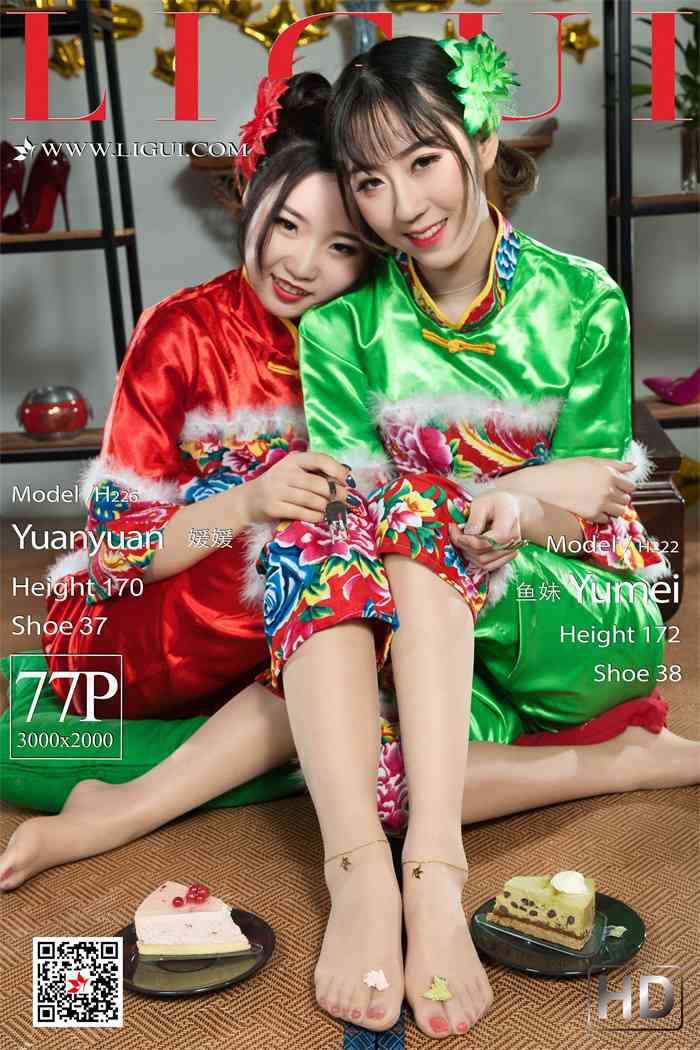 [Ligui丽柜] 2018.12.28 网络丽人 Model 媛媛&鱼妹 [77+1P/112MB]