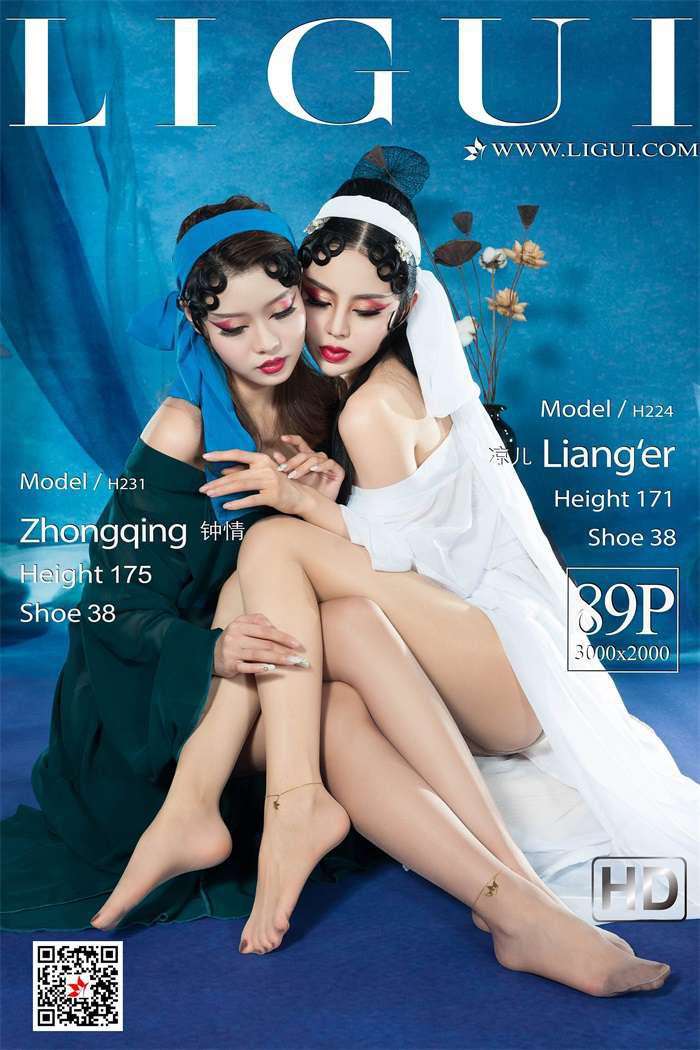 [Ligui丽柜] 2019.04.26 Model 钟情&凉儿 [89+1P/56.8MB]