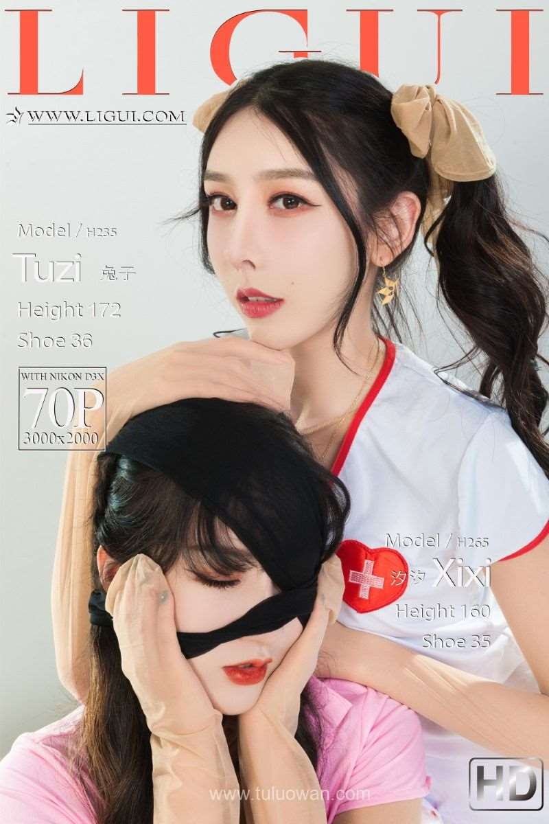 [Ligui丽柜] 2022.03.31《双生花-丝欲双生》兔子&汐汐 [71P/75MB]