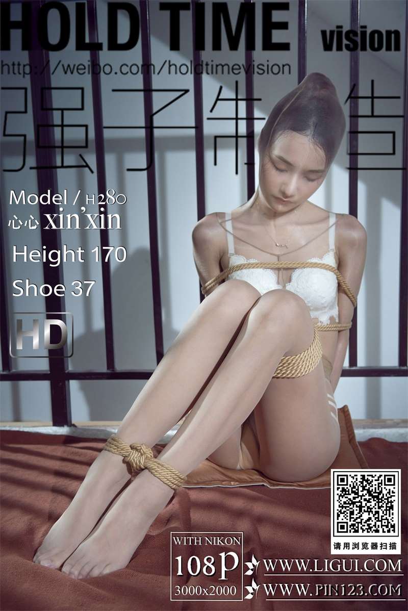 [Ligui丽柜] 2022.08.13《颜丝紧缚》心心 [109P/85MB]