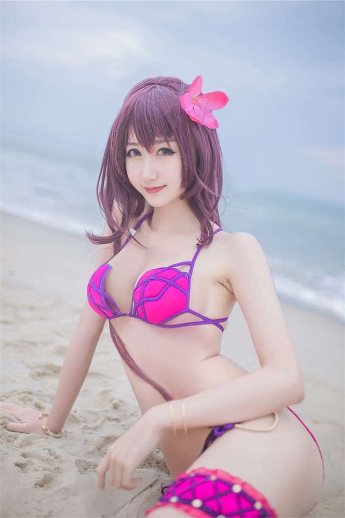 网红Coser@木绵绵OwO – 泳装斯卡哈 [21P/45MB]