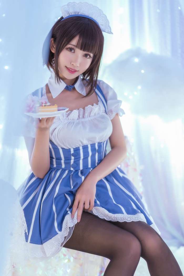 人气动漫Coser@鳗鱼霏儿 – 加藤惠 女仆 [19P/176MB]