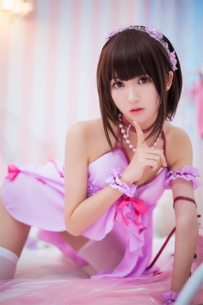 人气动漫Coser@鳗鱼霏儿 圣人惠之睡衣 [9P/106MB]