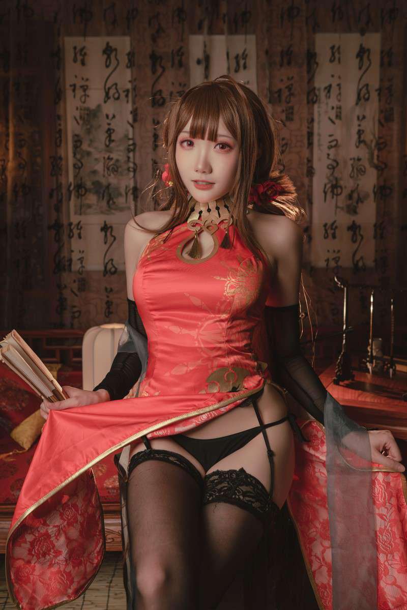 动漫Coser@瓜希酱 DSR-50 红牡丹 [16P/89MB]