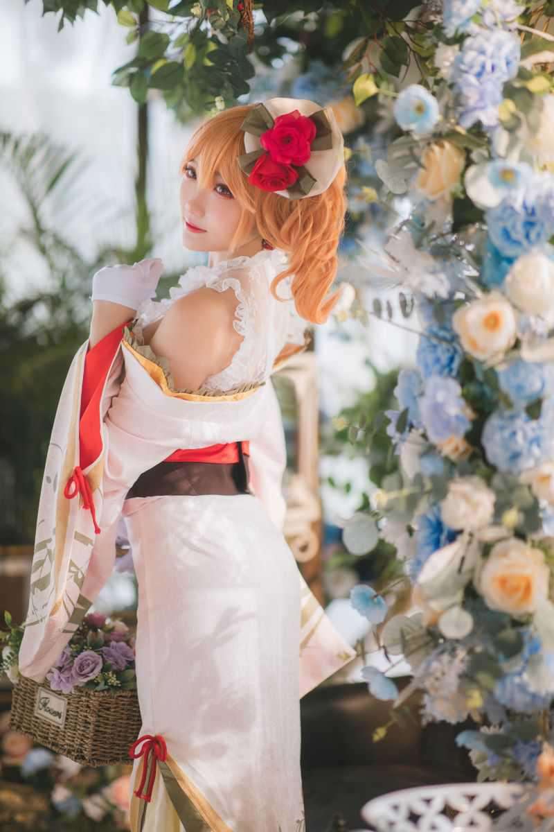 动漫Coser@瓜希酱 碧蓝航线 黎塞留和服 [22P/134MB]