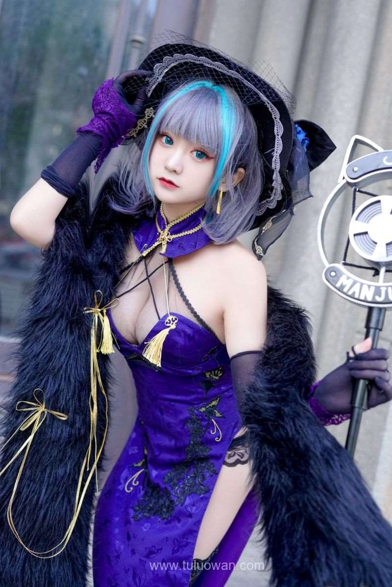微博人气Coser@-桃夭葵- 柴郡旗袍 [33P/740MB]