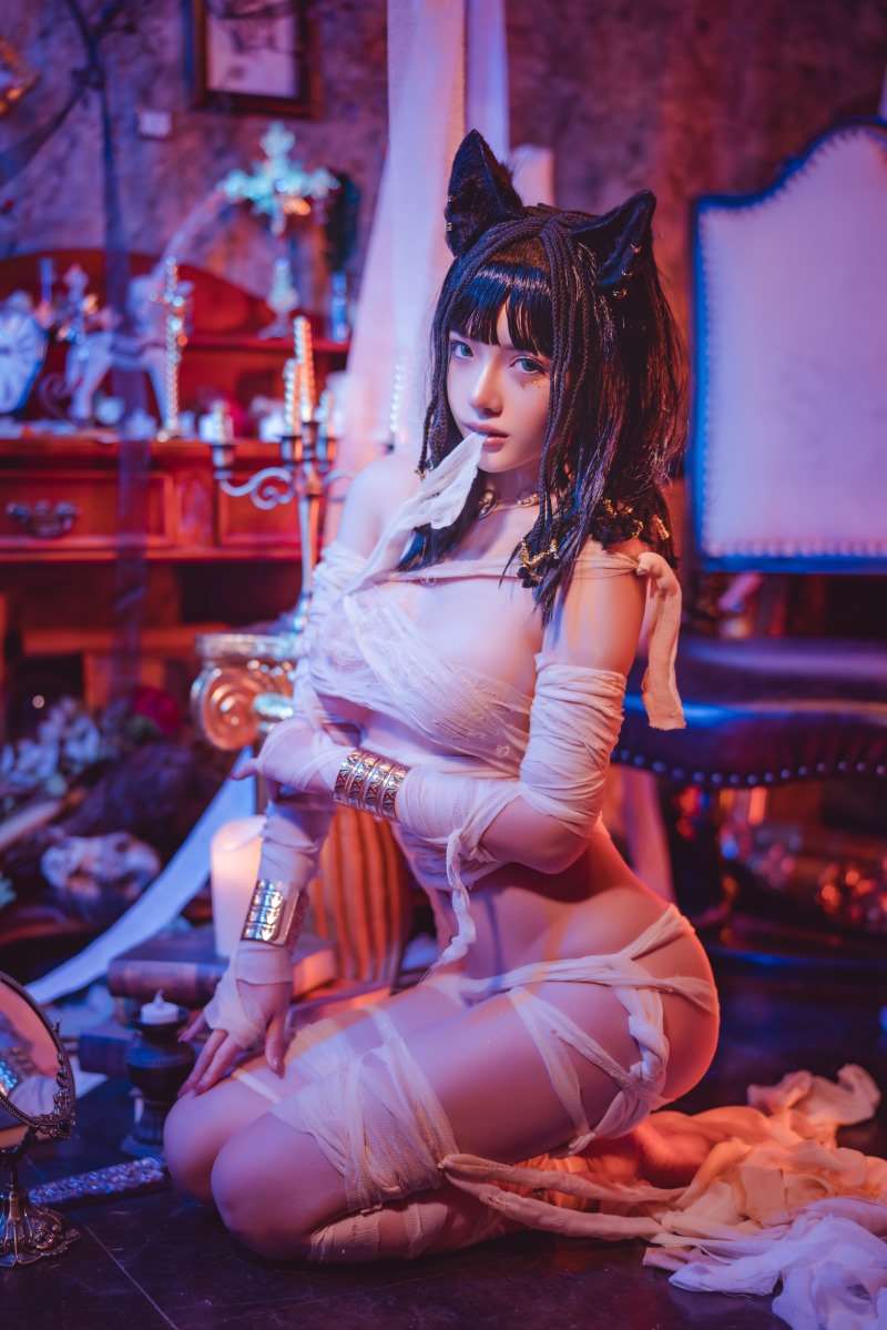 微博红人Coser@雯妹不讲道理 4月舰长《木乃伊》[36P/514MB]