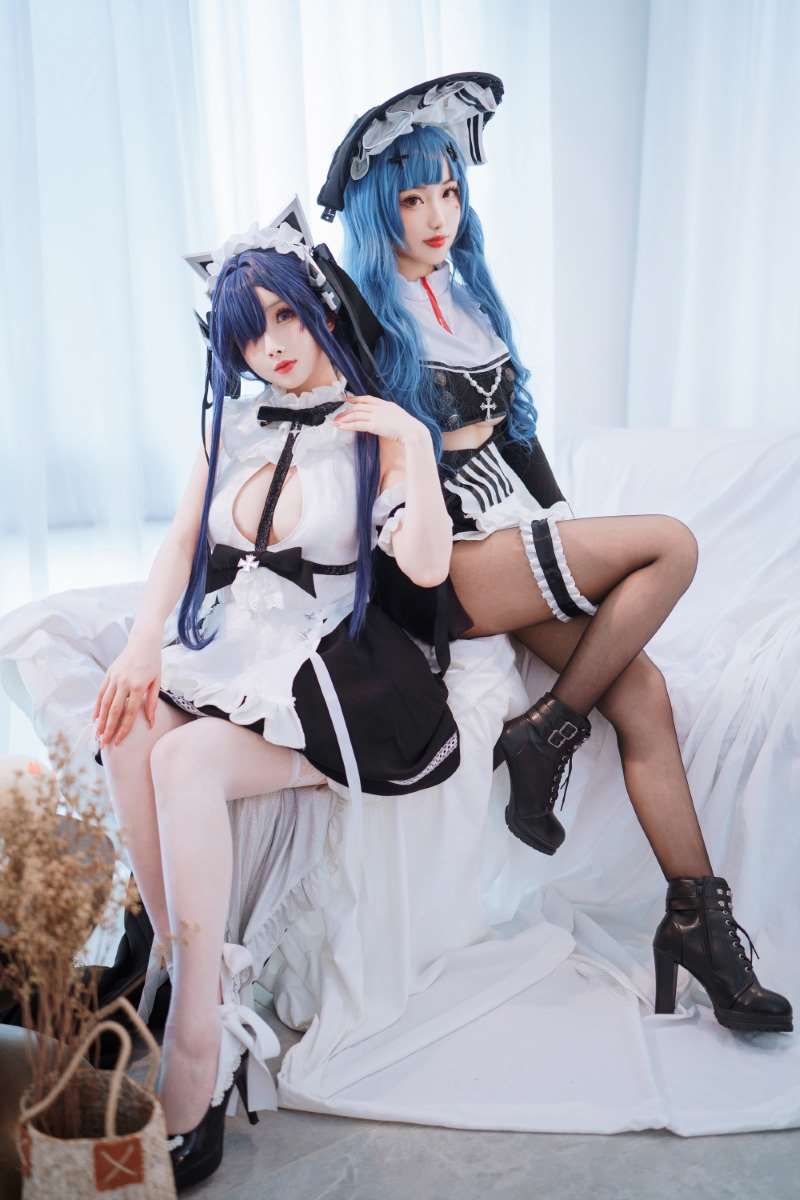知名动漫Coser@rioko凉凉子 奥古斯特 女仆装 [40P/2V/652MB]
