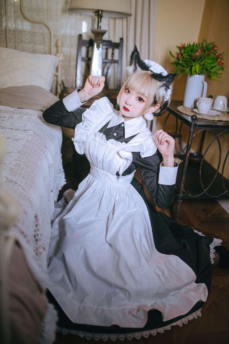 微博人气Coser@-桃夭葵- 猫女仆 [15P/238MB]