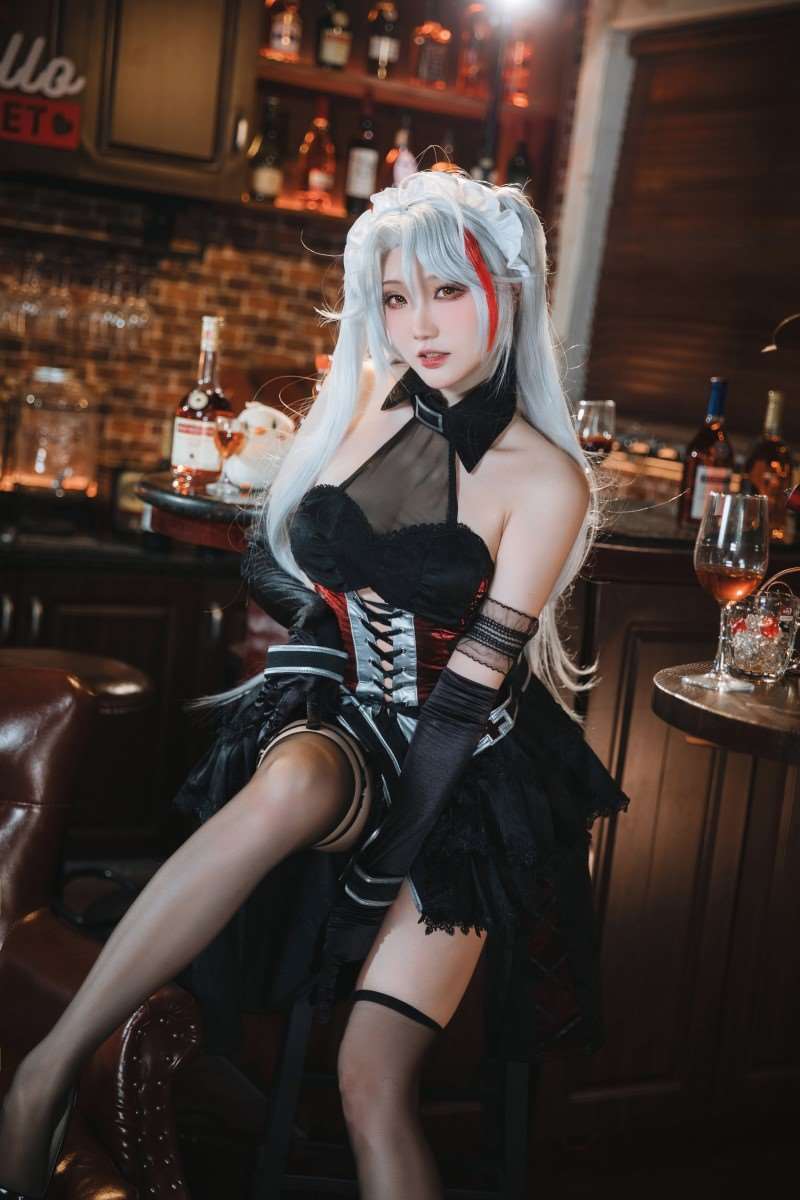 动漫Coser@瓜希酱 碧蓝航线 欧根亲王 沉醉于夜 [20P/150MB]