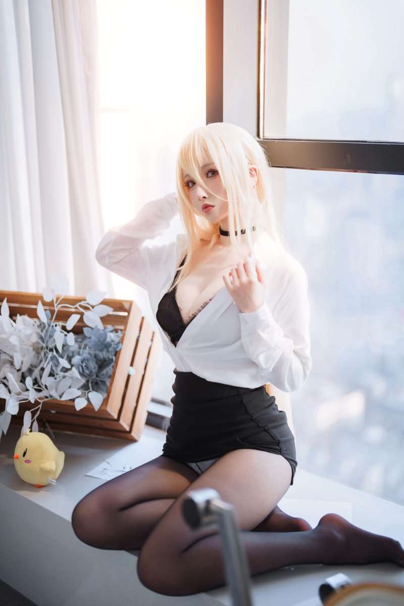 知名动漫Coser@rioko凉凉子 碧蓝航线 怨仇 办公室的意外 [35P/393MB]