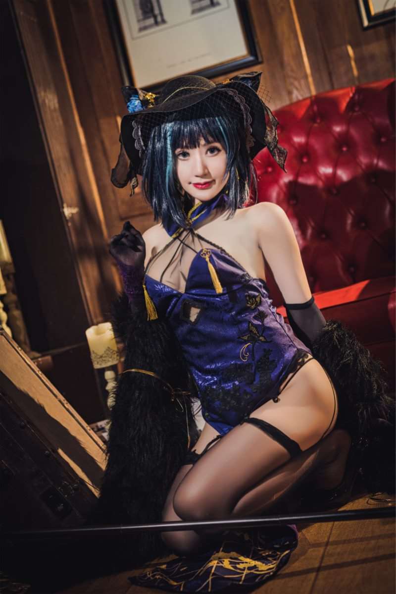 动漫Coser@木之本果 花花容本-柴郡-音乐绚烂 [16P/146MB]