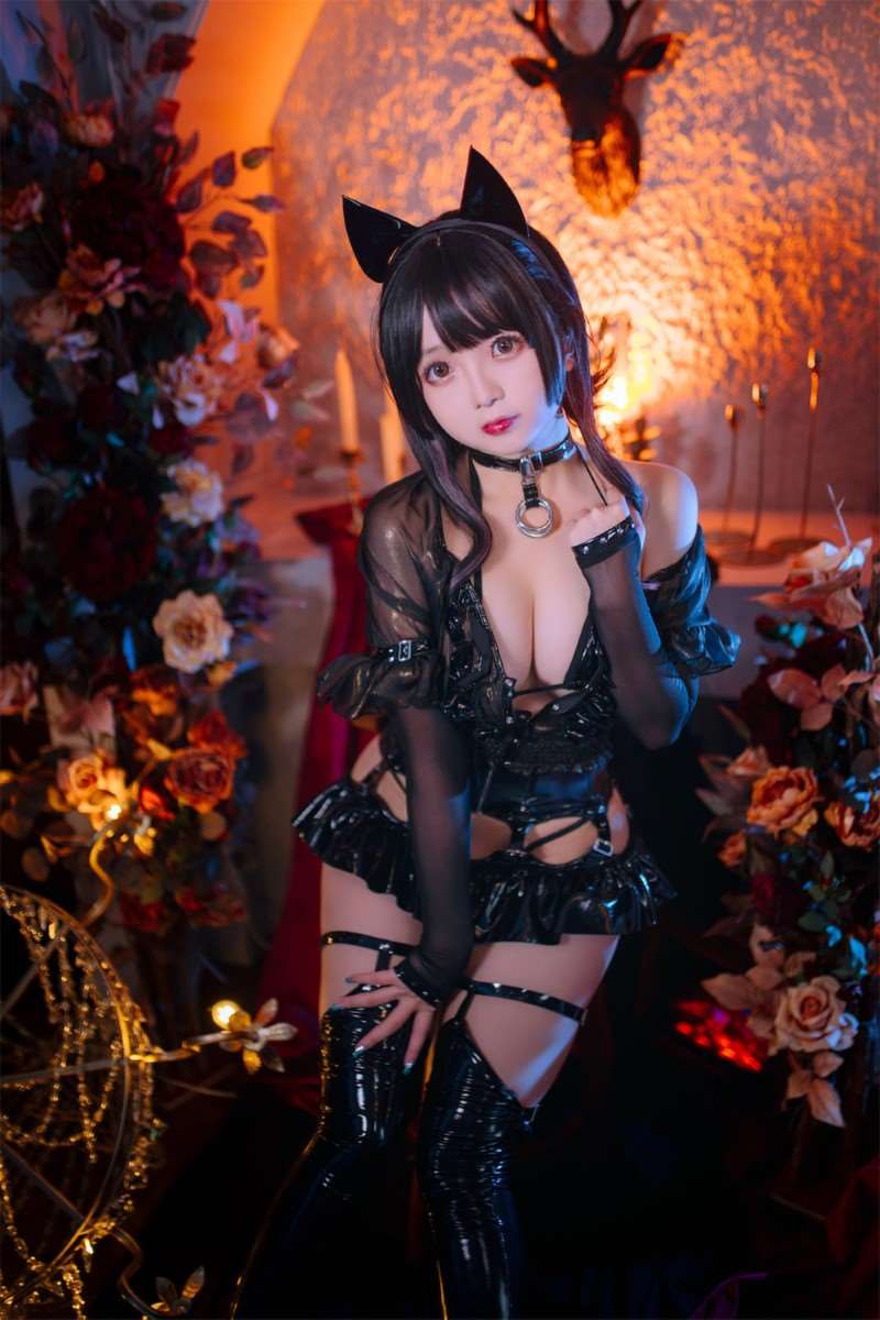 人气动漫博主@日奈娇 皮衣系列 猫猫领域 [123P/2V/402MB]
