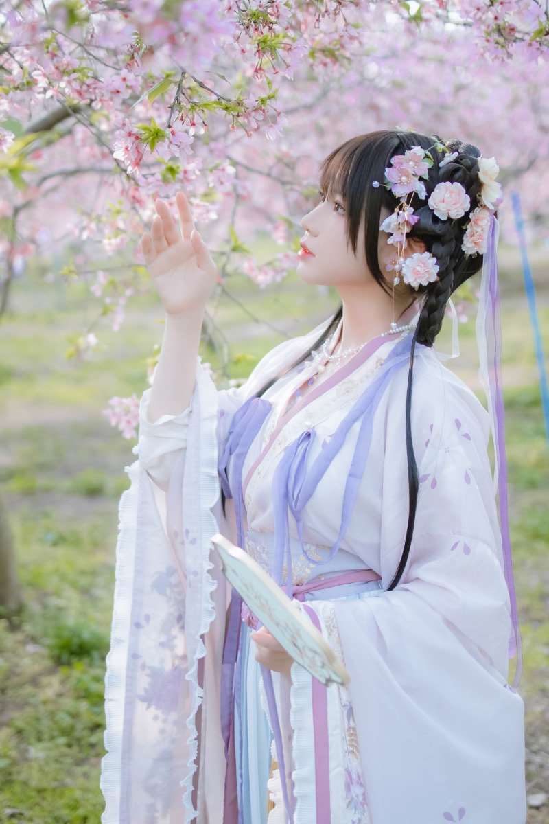 知名动漫博主@Nyako喵子 樱花汉服 花神祈愿 [52P/241MB]