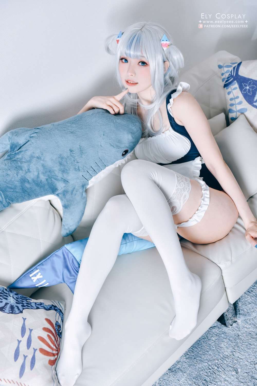 台湾Coser@ElyEE子 Gura Swimsuit [19P/36MB]