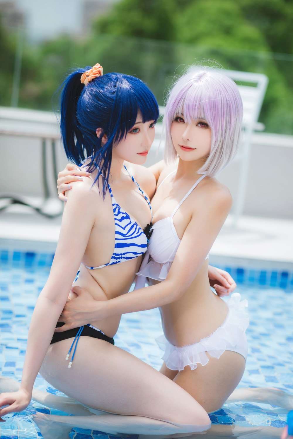 动漫Coser@Momoko葵葵&瓜希酱 -宝多六花 新条茜 泳装 [85P/269MB]