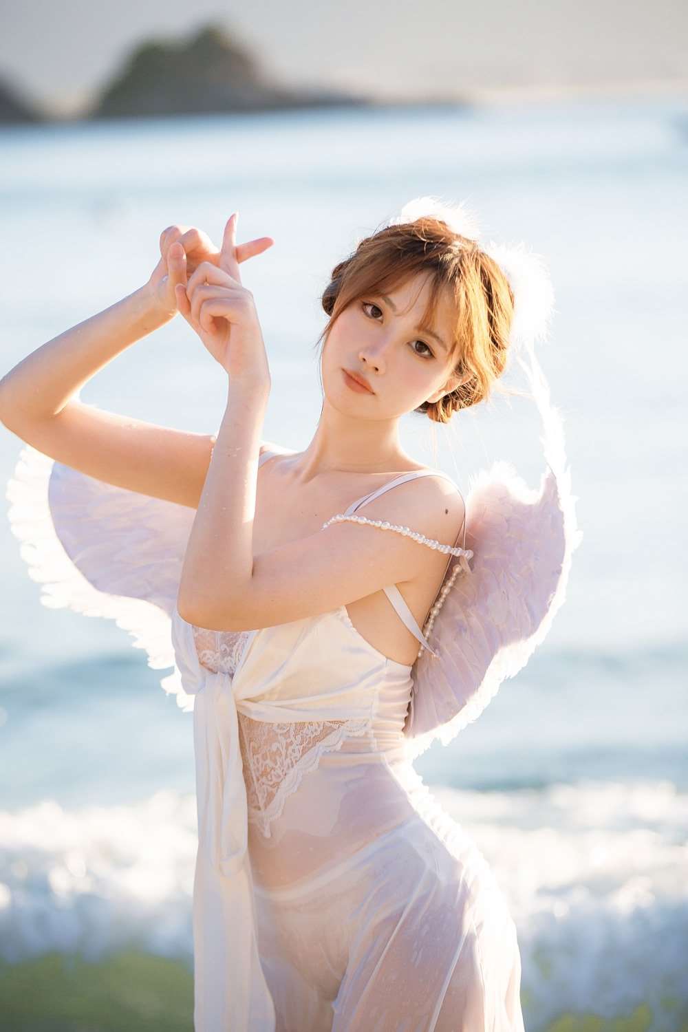 摄影博主@念雪xc 海边神明少女 [50P/252MB]