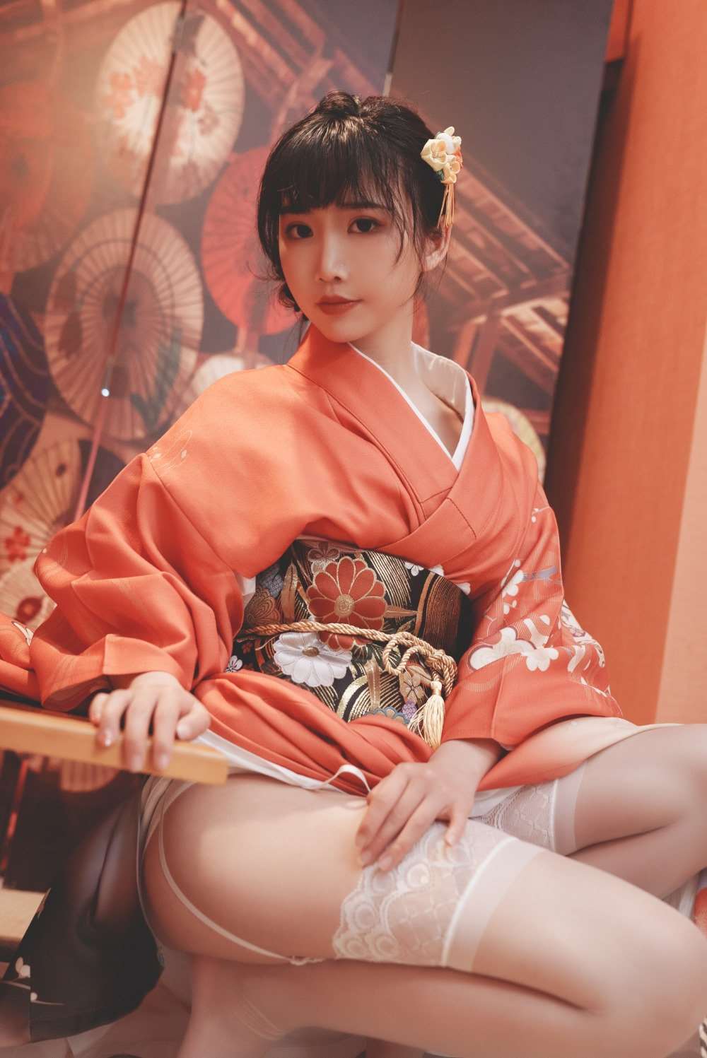 人气动漫Coser@面饼仙儿 饼子和服内景 [37P/217MB]