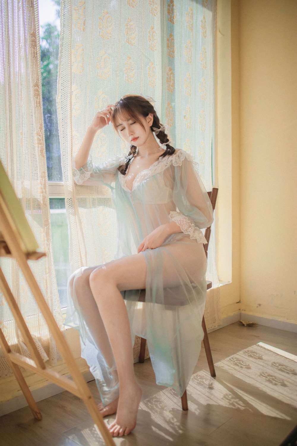 摄影博主@念雪xc 蓝纱衣 [40P/596MB]