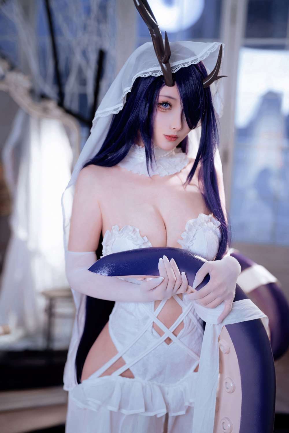 知名动漫Coser@rioko凉凉子 碧蓝航线 金鹿号 [40P/251MB]