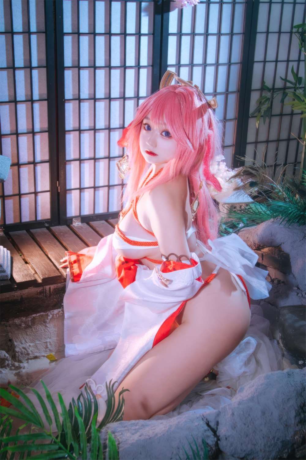 微博人气Coser@-桃夭葵- 原神 八重神子 [99P/1.07G]