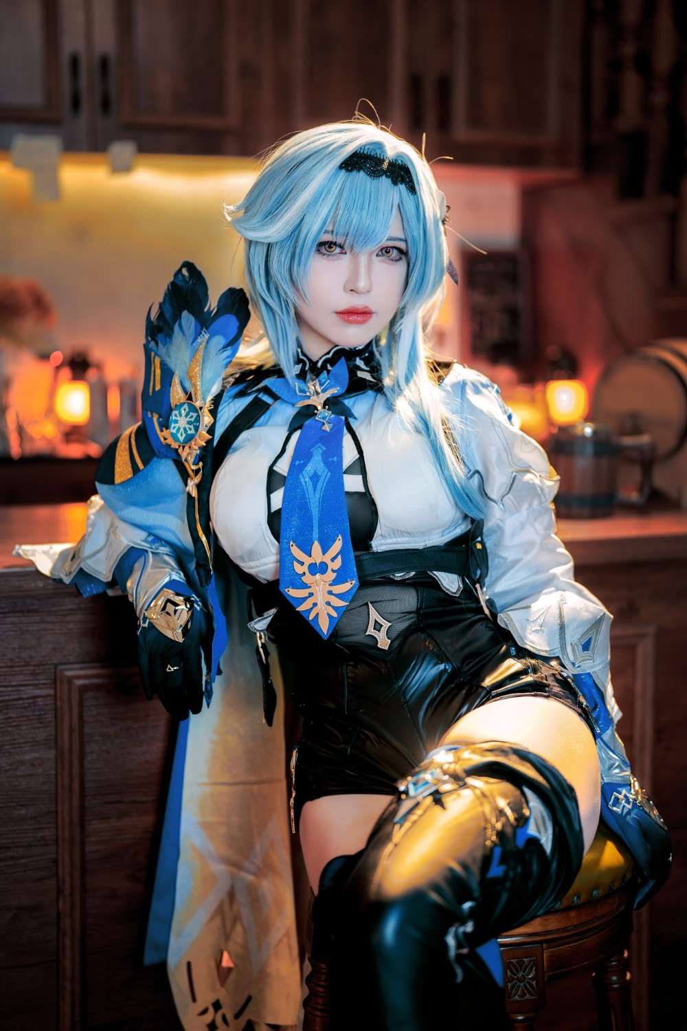微博人气Coser@半半子 原神优菈 [76P/7V/440MB]