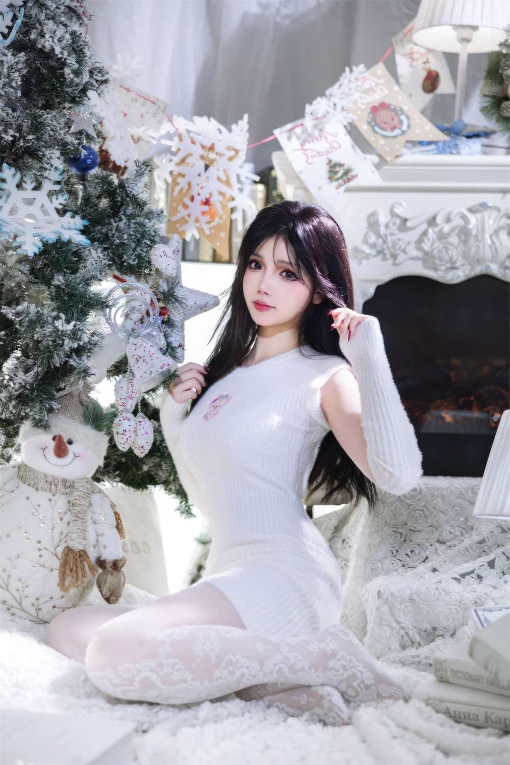 知名动漫博主@雪晴Astra 圣诞节 白雪 [123P/2V/1.07G]