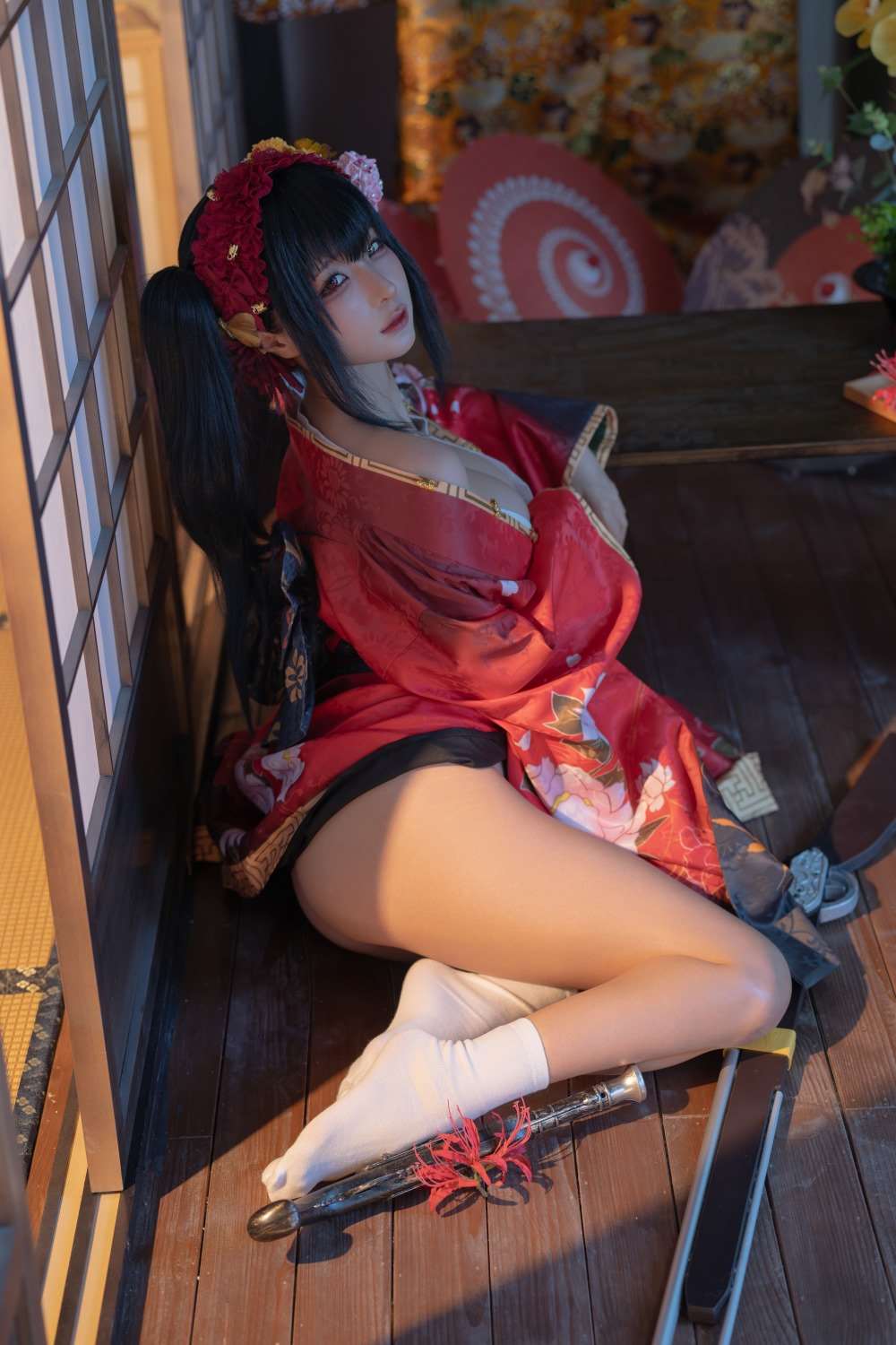 知名动漫博主@蠢沫沫 狂三和服cos [261P/9V/1.94G]