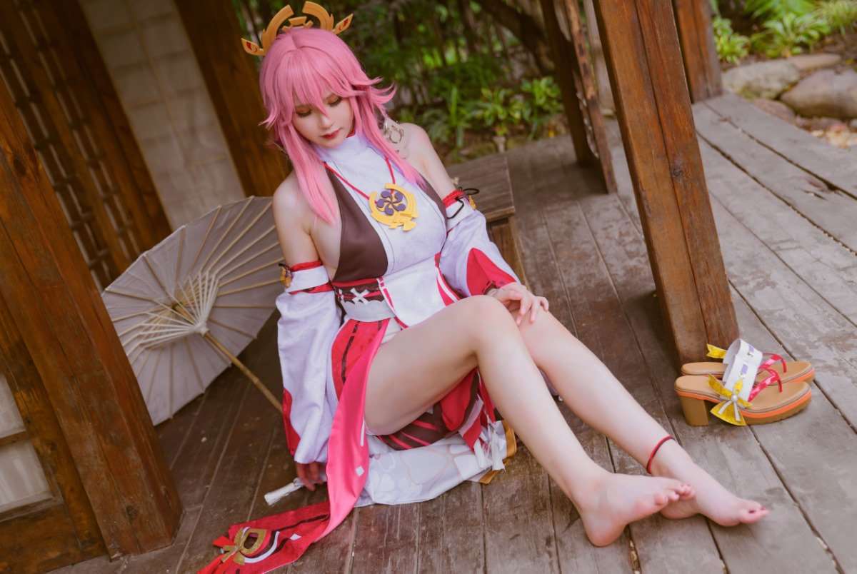 动漫Coser@前羽_rr 原神 八重神子 [36P/87MB]
