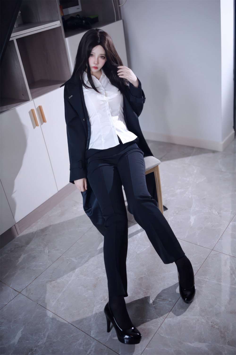 网紅Coser@疯猫ss 少女衣橱 西装裤 [41P/173MB]