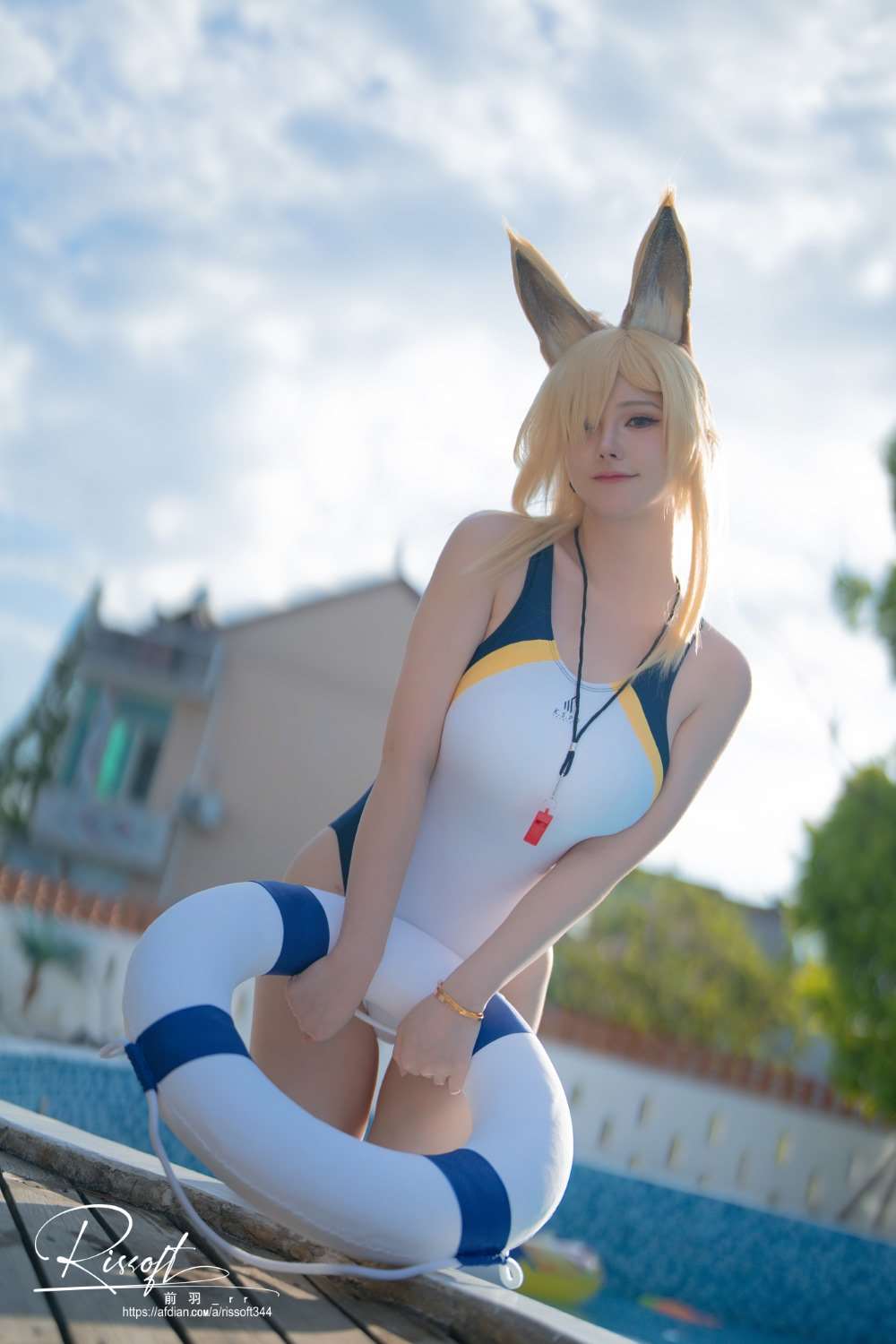 动漫Coser@前羽_rr 碧蓝档案 尾形康娜竞泳 [53P/148MB]