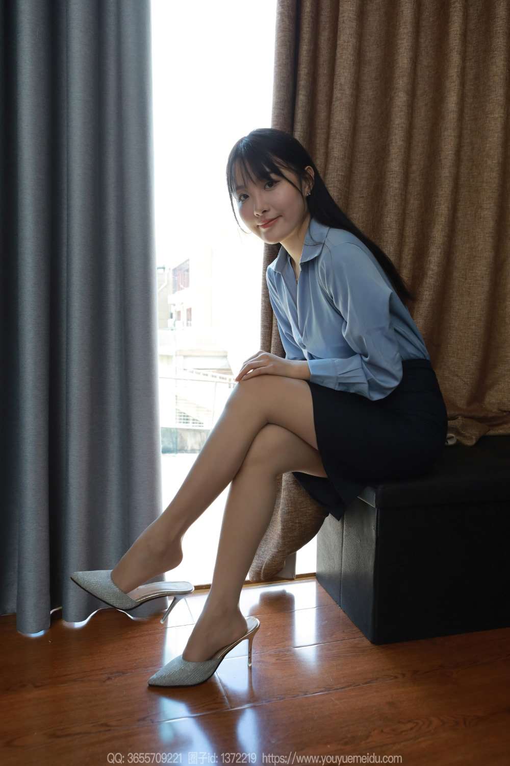 [IESS异思趣向] 2024.09.04 丝享家 1837 婉萍《蓝色衬衣》[86P/81MB]